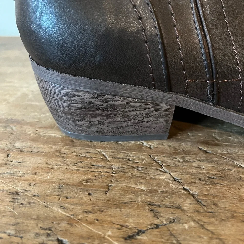 G by Guess Chocolate Ankle Booties